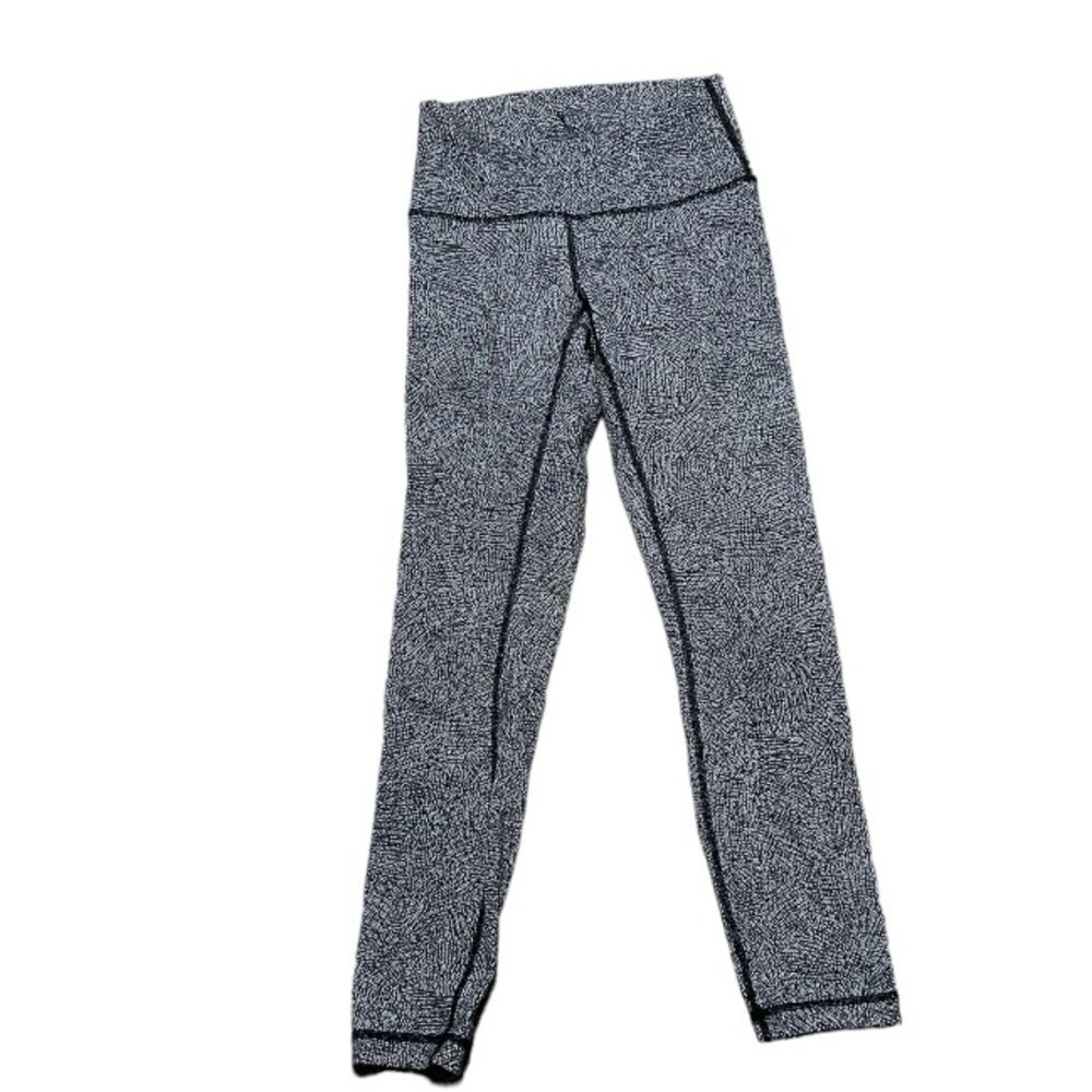 Lululemon Wunder Under High Rise Crop Leggings size 4 Gray